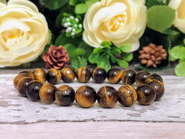 Tiger's Eye Wish Bracelet Gemstone bracelet Tiger's Eye jewelry Tiger Eye crystal Bracelet Meditation Bracelet spiritual bracelet chakra