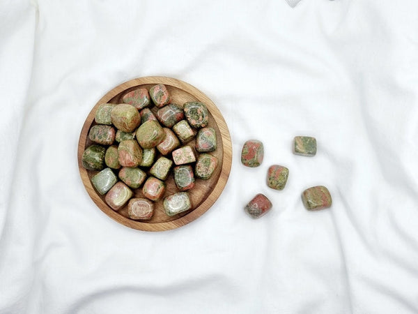 Unakite Tumble Stone Unakite Crystal Natural Unakite Healing Crystals Unakite tumble gemstone Meditation stone Unakite self-love Unakite